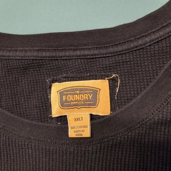 The Foundry Men's Black Insulated 100% cotton Long sleeve shirt - Picture 2 of 5